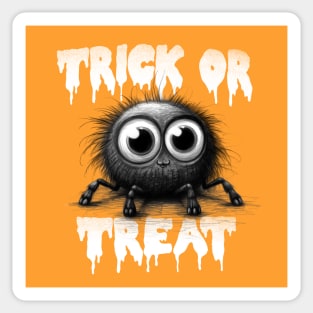 Cute Little Trick Or Treat Spider Sticker